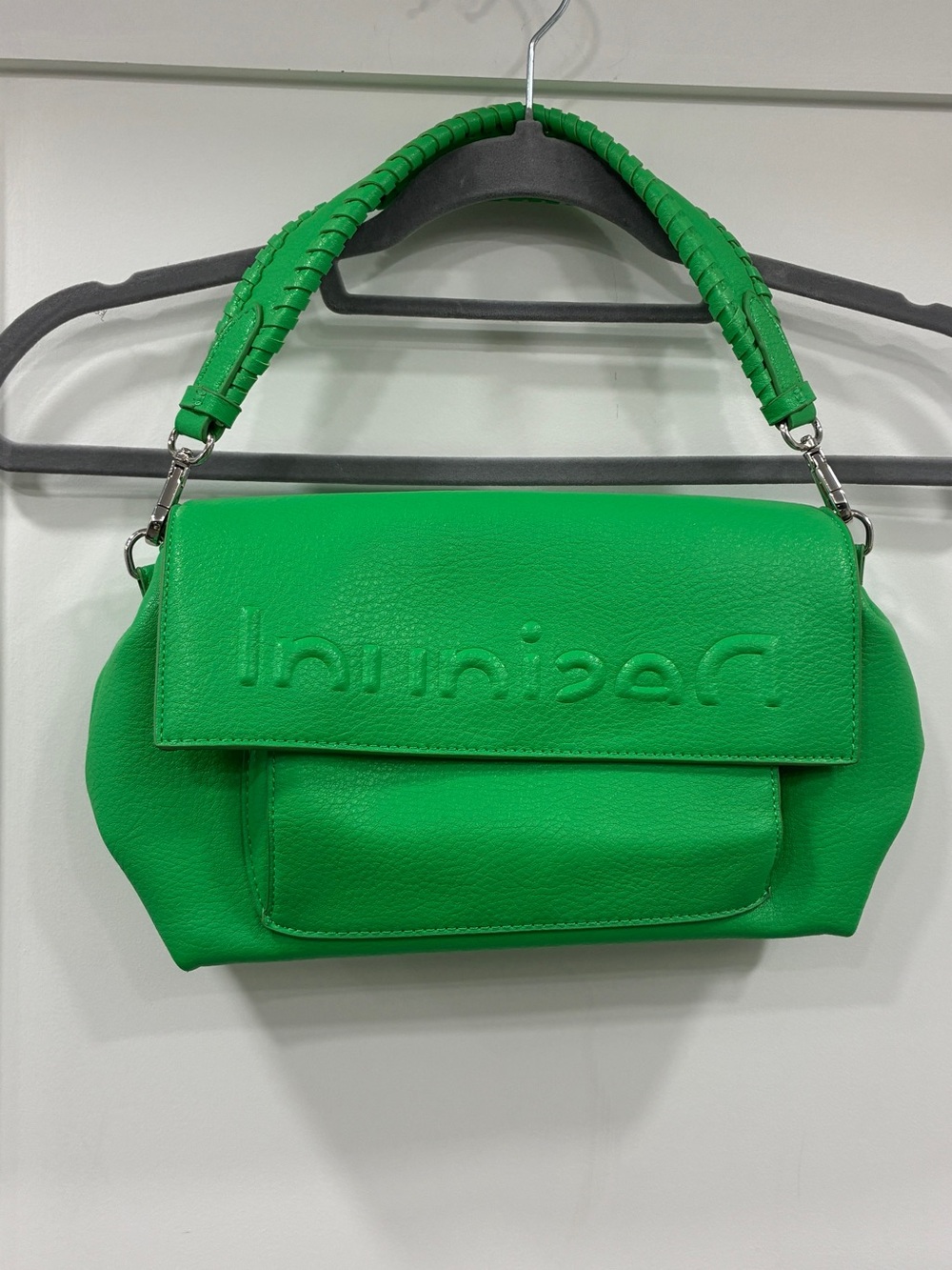Desigual Green Leather Shoulder Bag